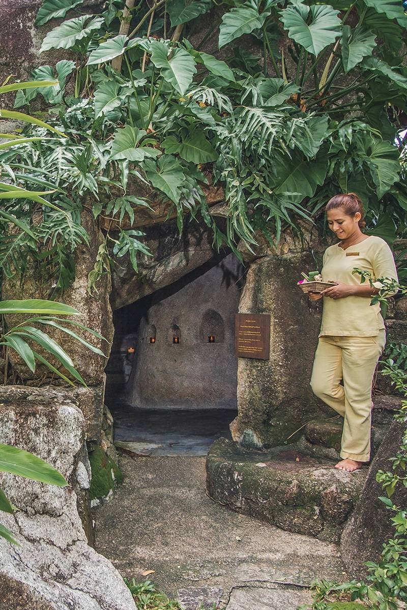 Kamalaya Koh Samui meditation cave, the hillside retreat's spiritual anchor